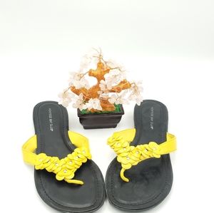 Bright Yellow flowers Women Sandals